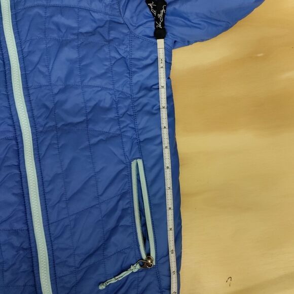 L L Bean Mountain Bound reversible jacket Medium coat blue winter skiing snow - Picture 11 of 13